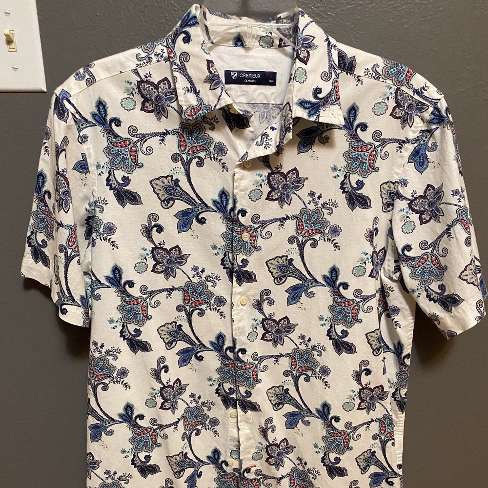 NWOT Mens Cremiux patterend shirt